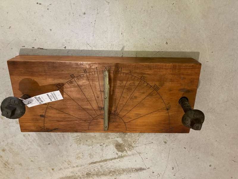 Brass Sundial on Wooden Base