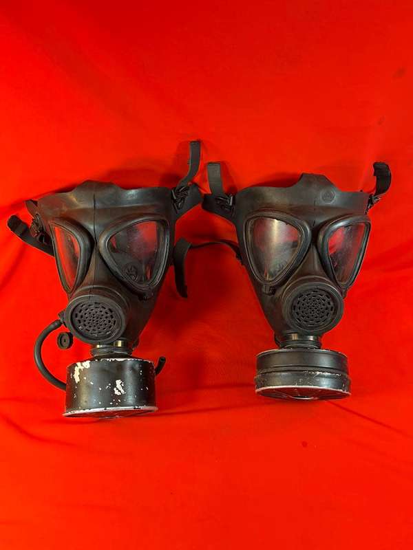 Pair of WW11 Gasmasks