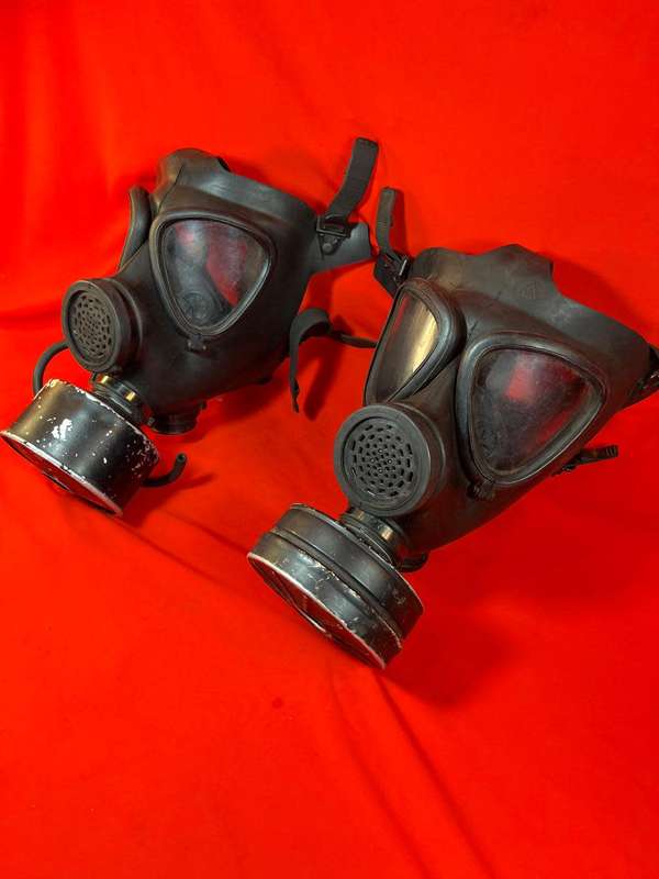 Pair of WW11 Gasmasks