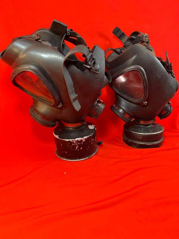 Pair of WW11 Gasmasks
