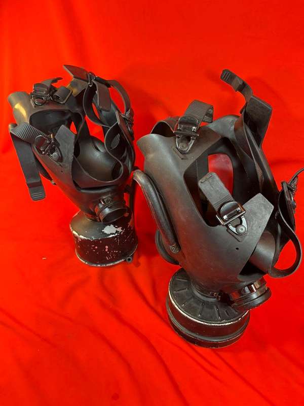 Pair of WW11 Gasmasks