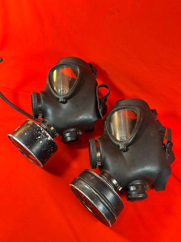 Pair of WW11 Gasmasks