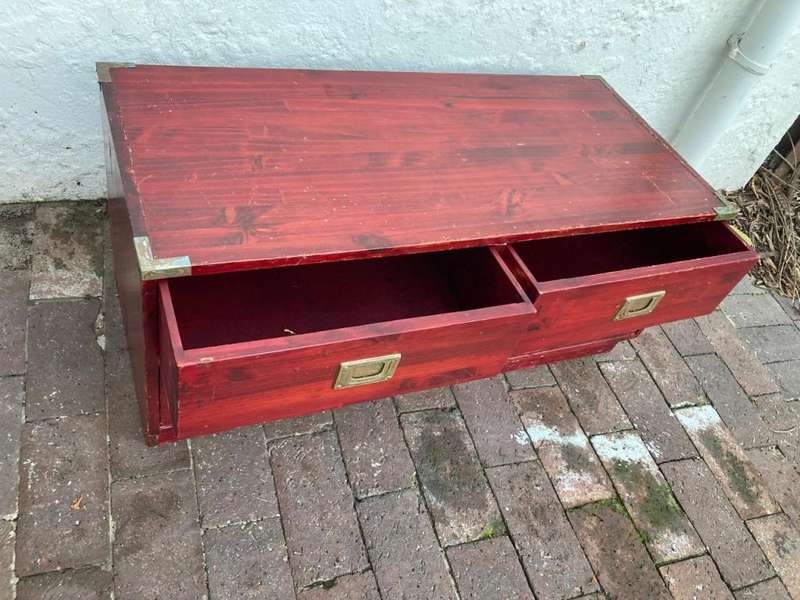 Pair of Drawer Cabinets with Brass Handles