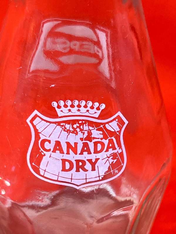 Vintage Glass Pepsi/ Canada Dry Decanter