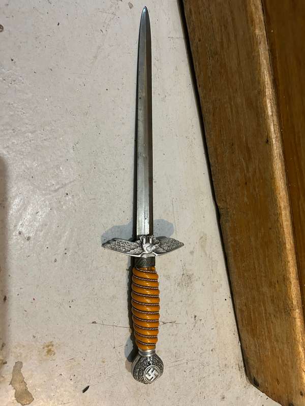 German WW11 Luftwaffe Dagger( Denazified with Eickhorn blade)