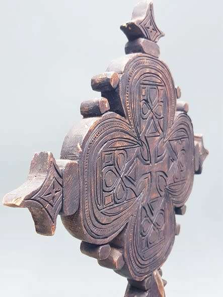 Ethiopian Icon Cross Handpainted