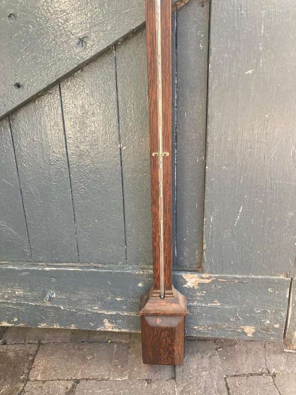 Victorian Mahogany Stick Barometer (95 cm )