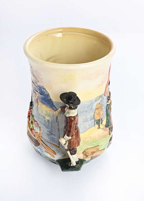 Royal Doulton Loving Cup. Jan van Riebeeck Commemorative Cup. 226/ 300 Made. 26 cm ( cracked)