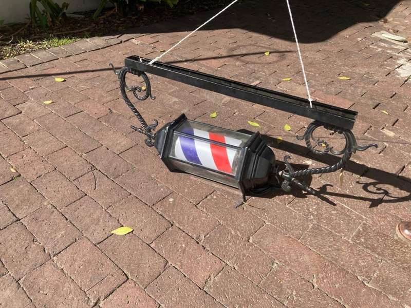Vintage Style Barbershop Pole ( 95 cm ) Working