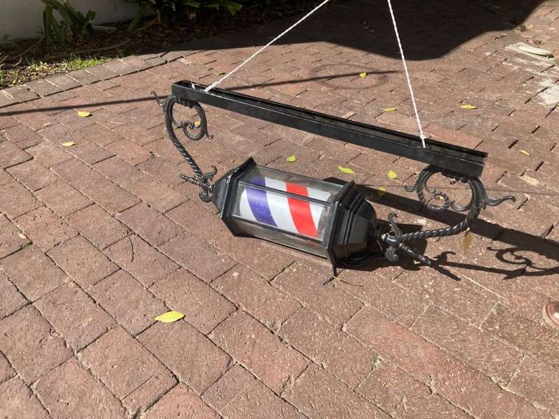 Vintage Style Barbershop Pole ( 95 cm ) Working