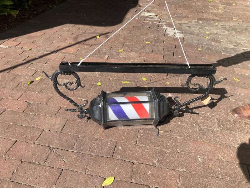 Vintage Style Barbershop Pole ( 95 cm ) Working