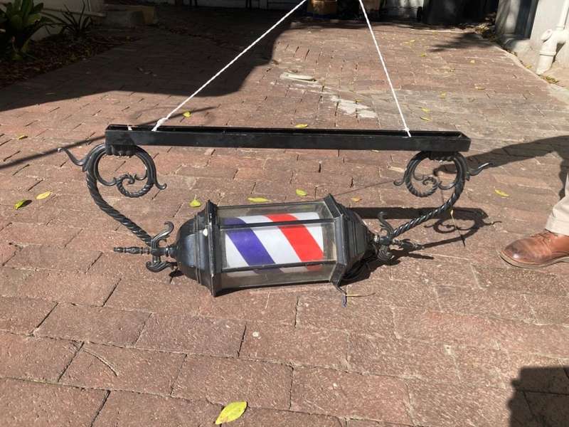 Vintage Style Barbershop Pole ( 95 cm ) Working