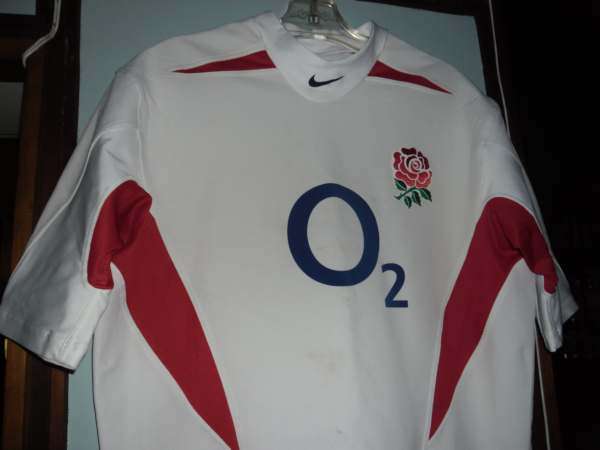 ENGLAND PLAYERS JERSEY ( LAWRENCE DELAGGLIO NO 6 )