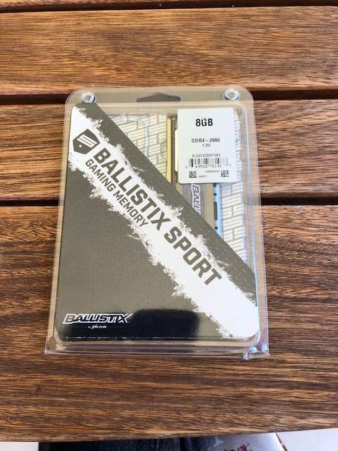 Crucial Ballistix Sport Gaming RAM 8GB DDR4