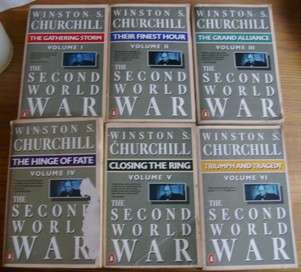 Winston Churchill The Second World War Complete set of 6 volumes