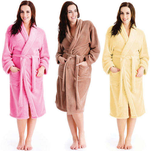 Personalised Coral Fleece Gown Colours Medium