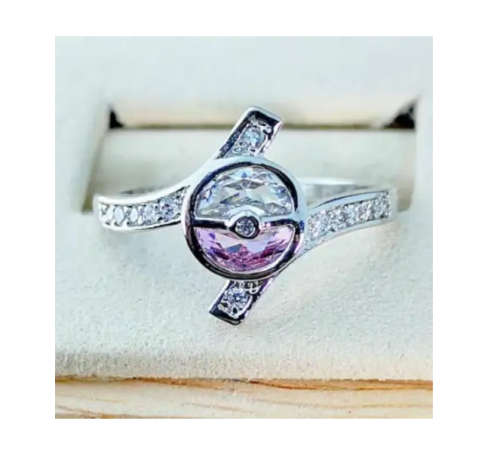 Charming Silver CZ Ring