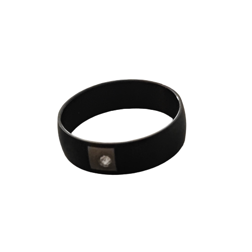 Black Ring with Diamante