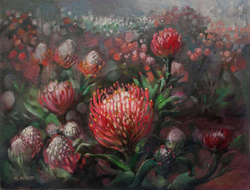 Beautiful Impressionistic Protea Still Life