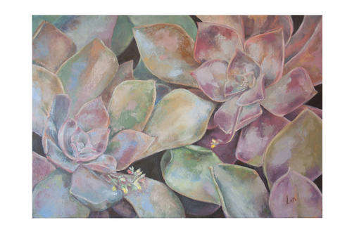 Oil Painting, South African art, Woestynrosies, Desert Roses
