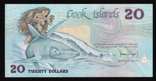 Cook Islands $20 Crisp UNC