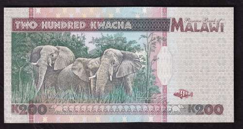 Malawi 1995 200 Kwacha Unc