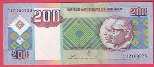 ANGOLA 2003 200 KWANZA NEW ISSUES