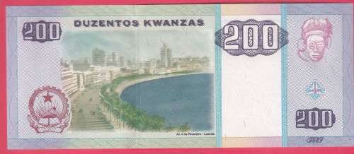 ANGOLA 2003 200 KWANZA NEW ISSUES