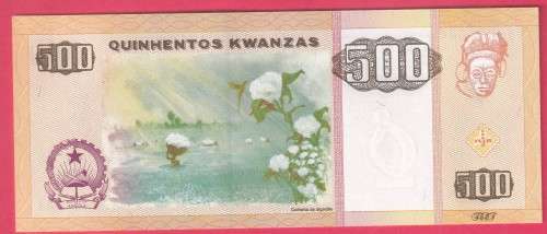 ANGOLA 2003 500 KWANZA NEW ISSUES