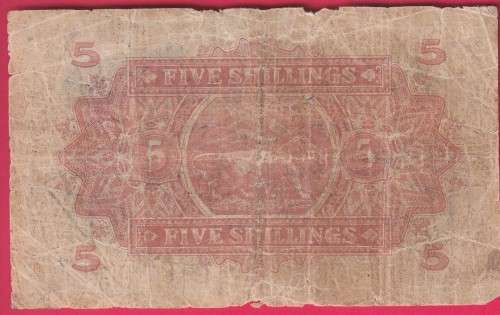 East africa 1939 5 shillings