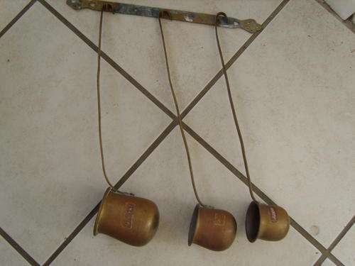 antique brass tot measures
