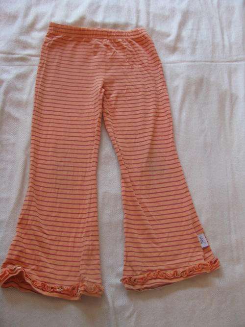 Woolworths orange striped leggings