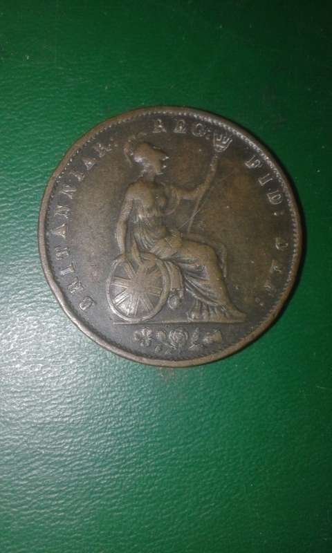 1856 british half penny
