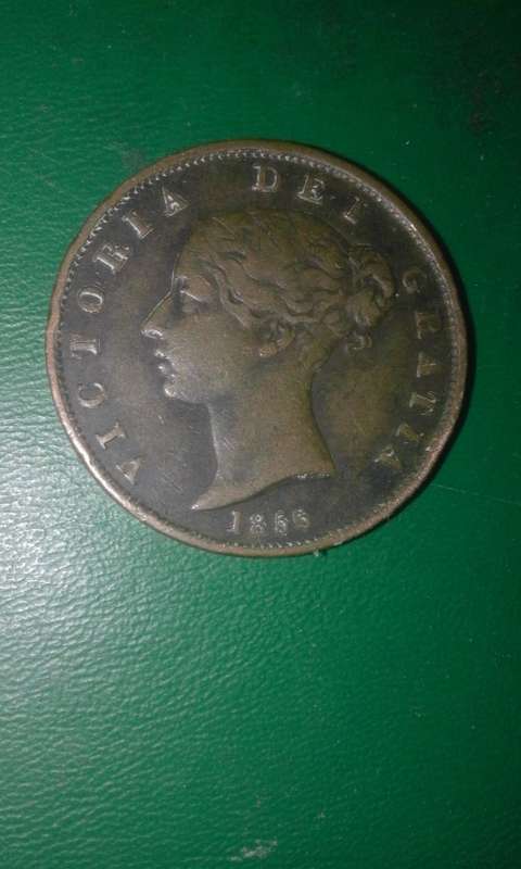 1856 british half penny