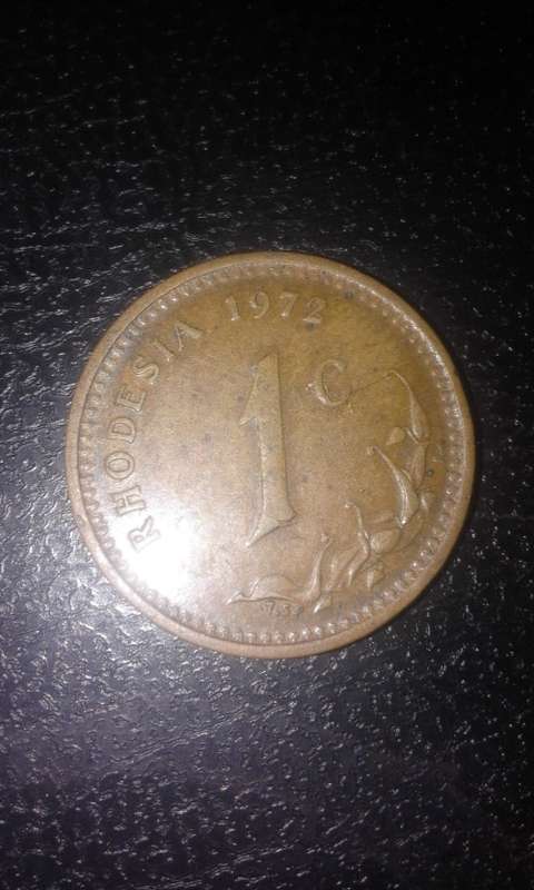 1972 1c from Rhodesia