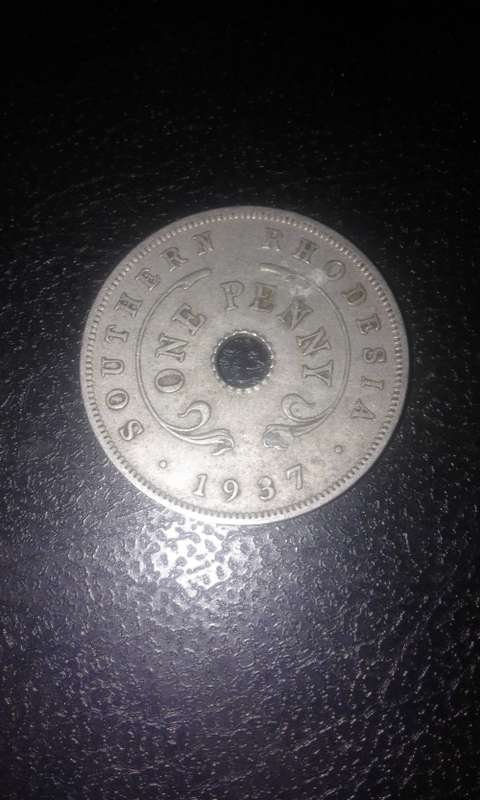 1937 1d from Southern Rhodesia