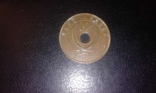 1937 10cent coin from East Africa