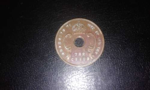 1937 10cent coin from East Africa