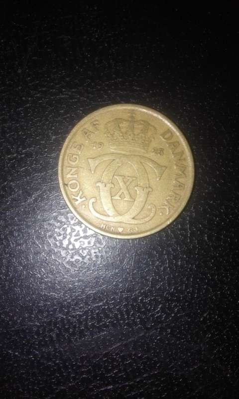1925 1 kroner from Danmark