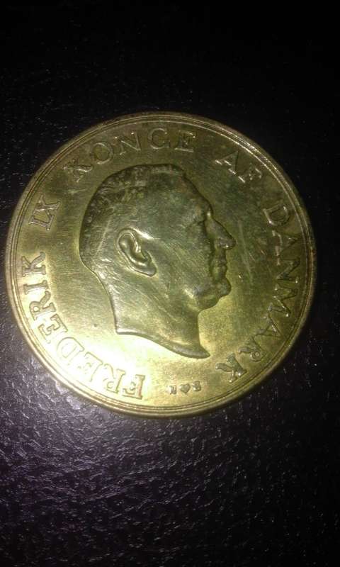 1955 2 kroner from Danmark