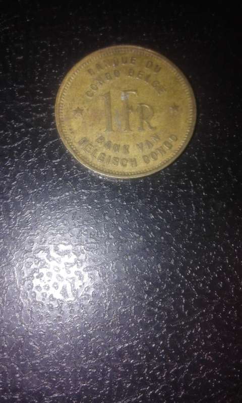 1944 1Fr from Bank van Belgish Congo