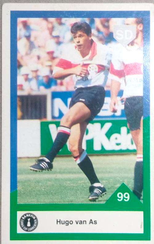 1992 Bankfin Currie cup sports deck rugby card no 99 Hugo van As Transvaal Lions