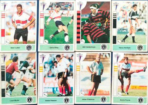 1993 Sports Deck Bankfin Currie Cup cards 25 31 33 42 45 47 63 69
