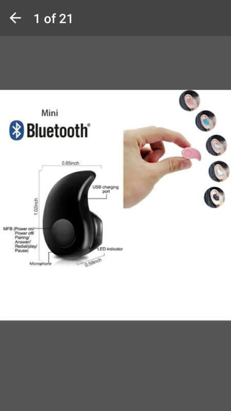 Mini Wireless Bluetooth 4.0 Stereo In-Ear Headset Earphone Earpiece Universal