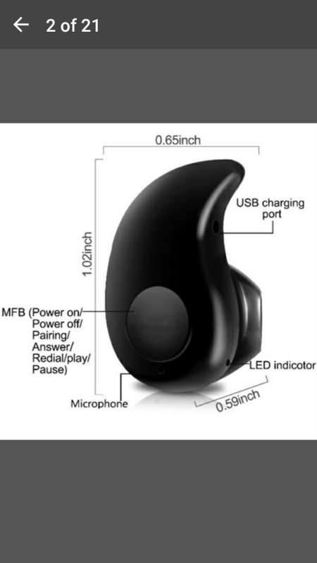 Mini Wireless Bluetooth 4.0 Stereo In-Ear Headset Earphone Earpiece Universal