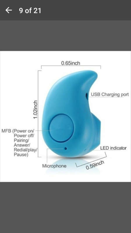 Mini Wireless Bluetooth 4.0 Stereo In-Ear Headset Earphone Earpiece Universal