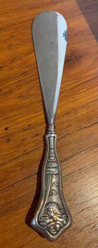 Art Nouveau Sterling Silver Shoe Horn