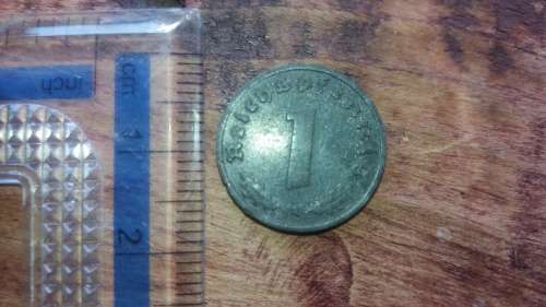 1943 Nazi Reich 1 Reichspfennig A.