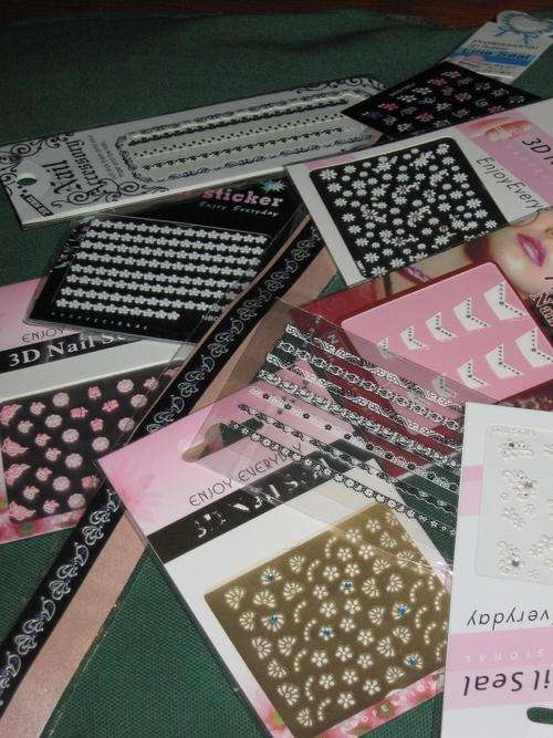 Nail Art - 10 Assorted packs Nail Art stickers