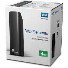 WD - External 3.5" Elements 4TB USB 3.0 / BLACK